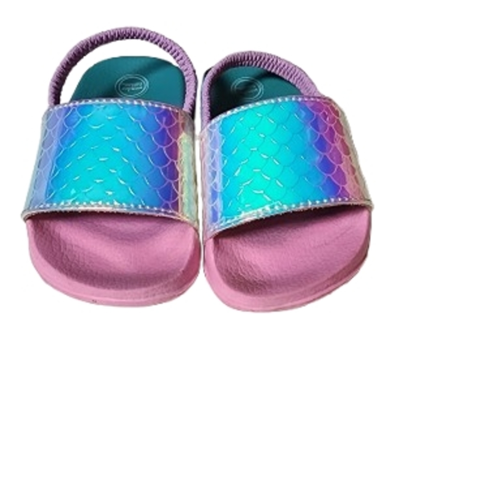 Babies Mermaid Iridescent Slide Sandals